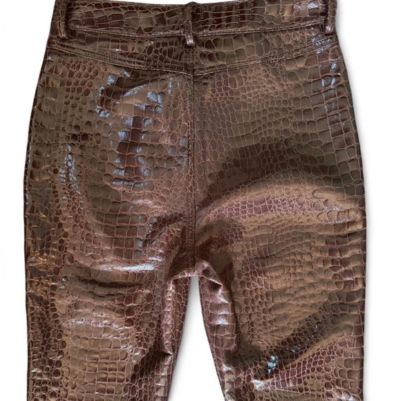 Motel Rocks Crocodile Pattern flare pants size XS - Picture 6 of 7